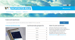 Desktop Screenshot of dachfenster-rollo.de