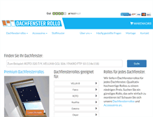 Tablet Screenshot of dachfenster-rollo.de